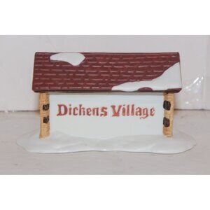 Dept 56 Dickens Village - Dickens Village Sign